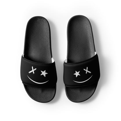 <BE HAPPY> King Slides - Black