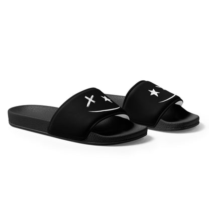 <BE HAPPY> King Slides - Black