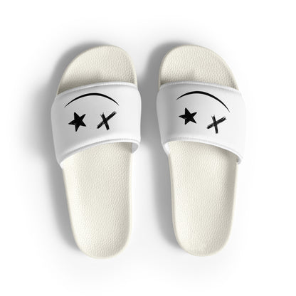 <BE HAPPY> King Slides - White