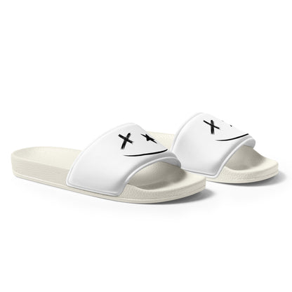 <BE HAPPY> King Slides - White