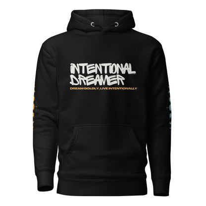 <INTENTIONAL DREAMER> Divine Pullover Hoodie - Black