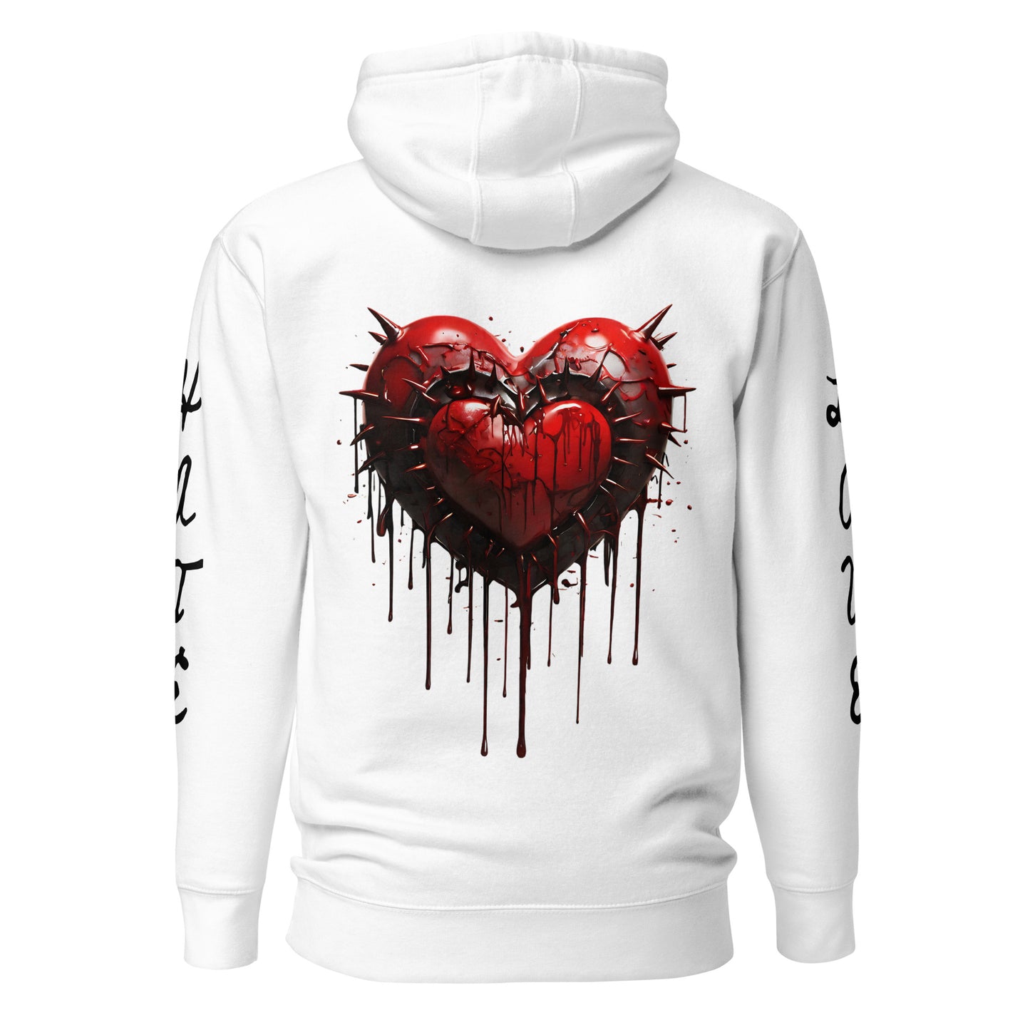 <LOVE + HATE> Divine Pullover Hoodie - White