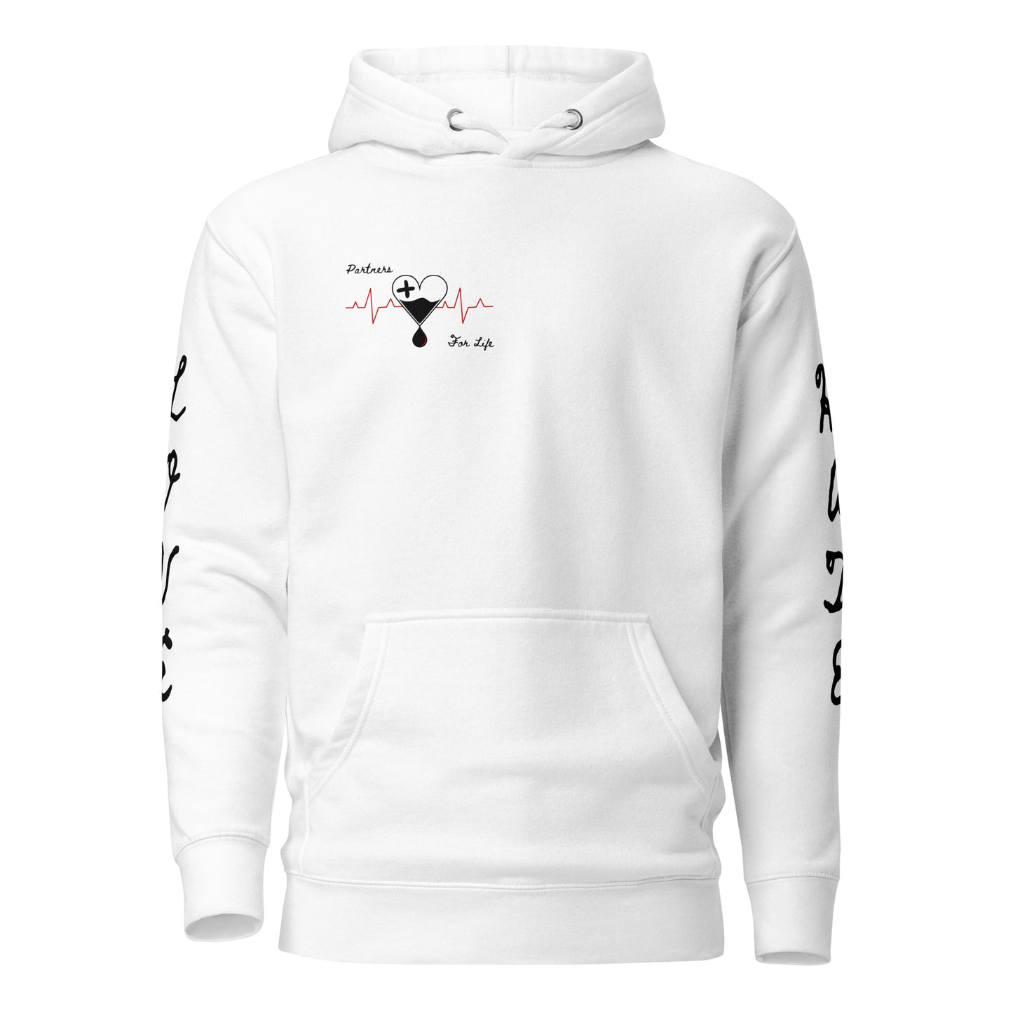 <LOVE + HATE> Divine Pullover Hoodie - White