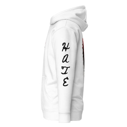 <LOVE + HATE> Divine Pullover Hoodie - White