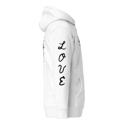 <LOVE + HATE> Divine Pullover Hoodie - White